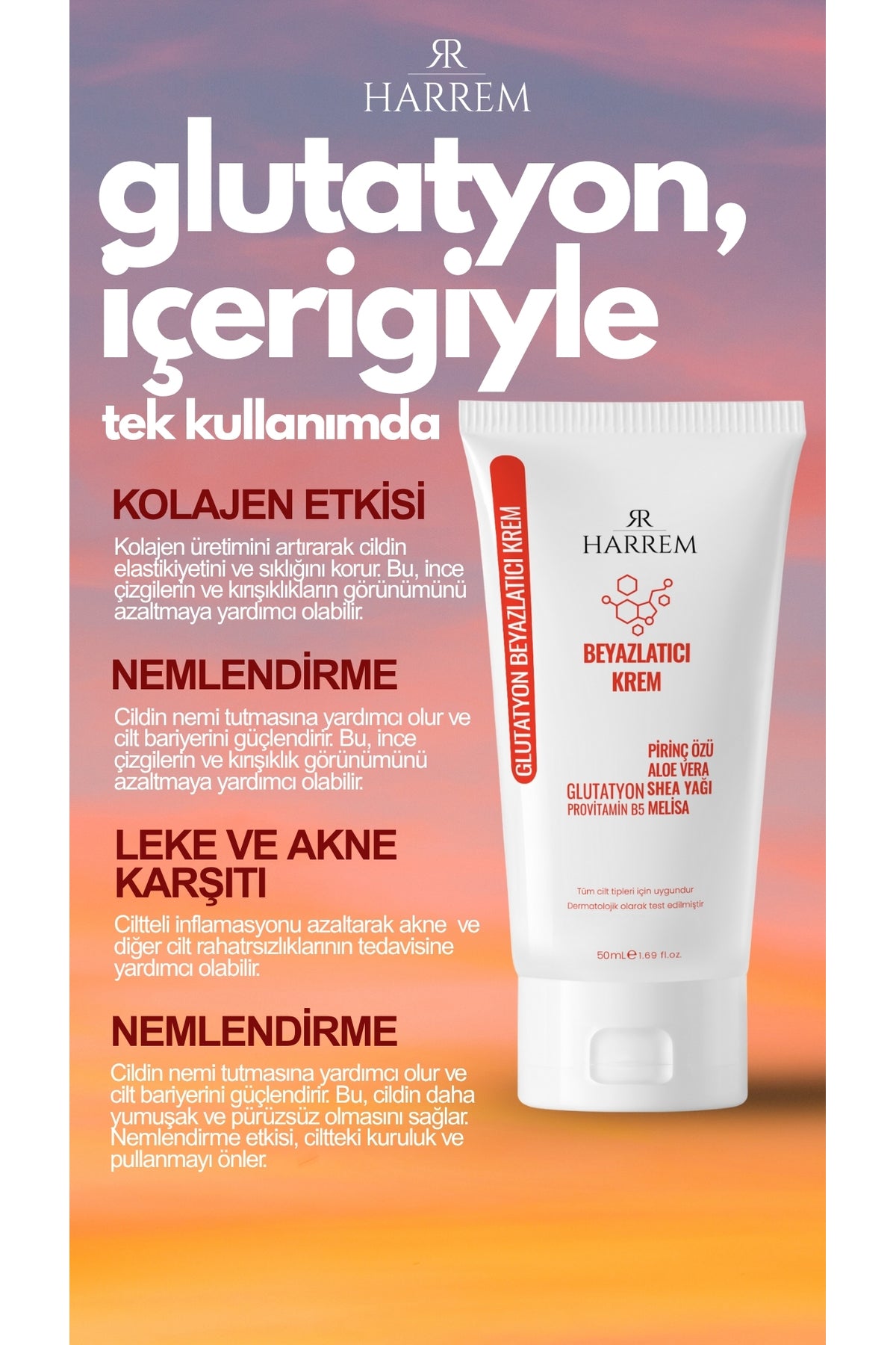 Glutatyon Beyazlatıcı Leke Karşıtı Krem & Serum Seti 50 Ml