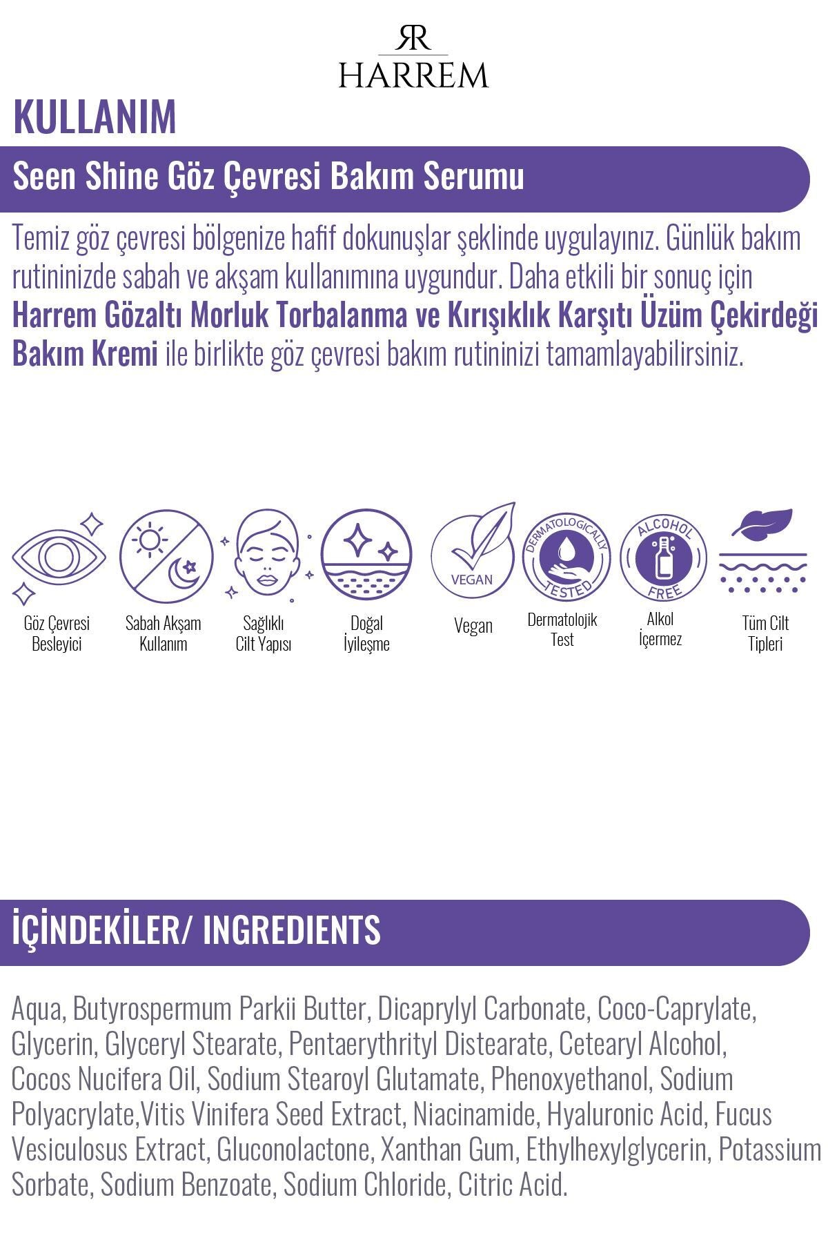Seen Shine Göz Çevresi Bakım Serumu
